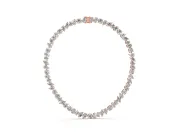 Mixed Shape Lab-Grown Diamond Tennis Necklace | Claw Prong Links | Rose Gold