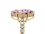 Marquise Engagement Ring Setting for a Fancy Pink Lab-Grown Diamond | Yellow Gold - Design NV-24649