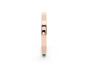 Round Diamond Pavé Channel Band Set in Rose gold with Smooth Profile