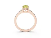 Marquise Engagement Ring Setting for a Fancy Yellow Lab-Grown Diamond | Rose Gold - Design NV-24649