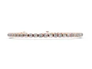 Round Lab-Grown Diamond Tennis Bracelet | Claw Prong Baskets | Rose Gold