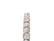 Round Diamond Pavé Eternity Band Set in Rose gold with Micro Prongs