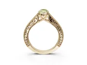 Marquise Vintage Engagement Ring Setting for a Fancy Yellow Lab-Grown Diamond | Yellow Gold - Design NV-24644