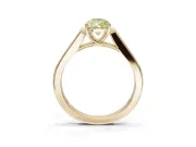 Pear-Shaped Engagement Ring Setting for a Fancy Yellow Lab-Grown Diamond | Yellow Gold - Design NV-24597