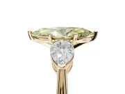 Marquise 3-Stone Engagement Ring Setting for a Fancy Yellow Lab-Grown Diamond | Yellow Gold