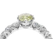 Marquise Engagement Ring Setting for a Fancy Yellow Lab-Grown Diamond | Sterling Silver - Design NV-24455