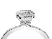 Heart-Shaped Hidden Halo Engagement Ring Setting | White Gold