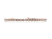 Round Lab-Grown Diamond Bezel Tennis Bracelet | Uniform Stones | Rose Gold