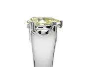 Pear-Shaped Double Claw Solitaire Engagement Ring Setting for a Fancy Yellow Lab-Grown Diamond | Platinum