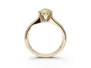 Pear-Shaped Double Claw Solitaire Engagement Ring Setting for a Fancy Yellow Lab-Grown Diamond | Yellow Gold