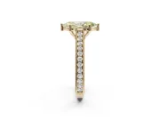 Marquise Vintage Engagement Ring Setting for a Fancy Yellow Lab-Grown Diamond | Yellow Gold - Design NV-24644