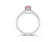Marquise Engagement Ring Setting for a Fancy Pink Lab-Grown Diamond | White Gold - Design NV-24649