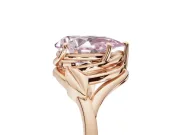 Pear-Shaped Bypass Solitaire Engagement Ring Setting for a Fancy Pink Lab-Grown Diamond | Rose Gold