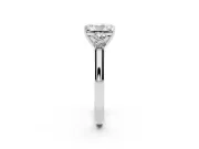 Radiant Cut Close Set Five Stone Engagement Ring Setting | Platinum