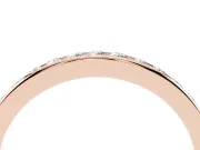Round Lab-Grown Diamond Channel Set Half Eternity Band | Flush Walls | Rose Gold