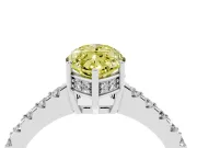 Marquise Engagement Ring Setting for a Fancy Yellow Lab-Grown Diamond | White Gold - Design NV-24649
