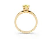 Pear-Shaped Engagement Ring Setting for a Fancy Yellow Lab-Grown Diamond | Yellow Gold - Design NV-24888