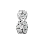 Round Lab-Grown Diamond Twisted Pavé Half Eternity Band | Interwoven Strands | Platinum
