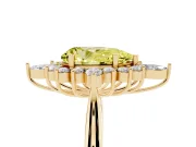 Pear-Shaped Engagement Ring Setting for a Fancy Yellow Lab-Grown Diamond | Yellow Gold - Design NV-24790