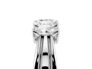 Five-Stone Marquise Diamond Split Shank Ring Set in Platinum with Shared Prong Setting