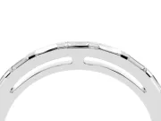 Baguette Lab-Grown Diamond Channel Set Wedding Band | Bar Dividers | Platinum