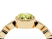 Oval Vintage Engagement Ring Setting for a Fancy Yellow Lab-Grown Diamond | Yellow Gold - Design NV-24637