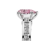 Pear-Shaped Channel Engagement Ring Setting for a Fancy Pink Lab-Grown Diamond | White Gold - Design NV-24671