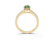 Marquise Engagement Ring Setting for a Fancy Green Lab-Grown Diamond | Yellow Gold - Design NV-24649