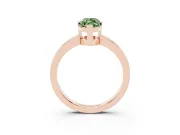 Marquise Tab Prong Solitaire Engagement Ring Setting for a Fancy Green Lab-Grown Diamond | Rose Gold