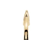 Plain Notched Contour Wedding Band | Twin Raised Tabs | Yellow Gold