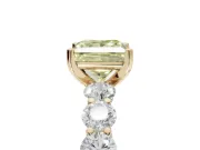 Princess Cut Engagement Ring Setting for a Fancy Yellow Lab-Grown Diamond | Yellow Gold - Design NV-24455