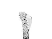 Round Diamond Pavé Twist Band Set in Platinum with U-Prong Setting