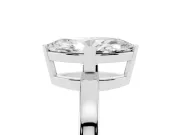 Marquise Solitaire Engagement Ring Setting | Flat Tab Prongs | Platinum