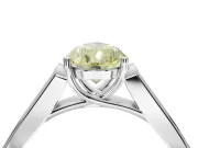 Pear-Shaped Engagement Ring Setting for a Fancy Yellow Lab-Grown Diamond | White Gold - Design NV-24597