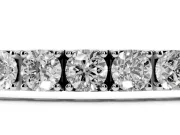 Round Lab-Grown Diamond Large-Stone Tennis Bracelet | Square-Sided Settings | Sterling Silver