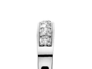 Round Diamond Comfort Fit Band Set in White gold with Channel-Set Row