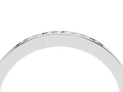 Round Diamond Pavé Eternity Band Set in Silver with Channel Setting