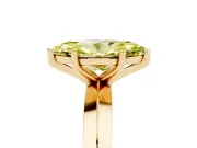 Marquise Knife-Edge Engagement Ring Setting for a Fancy Yellow Lab-Grown Diamond | Yellow Gold