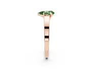 Pear-Shaped Solitaire Engagement Ring Setting for a Fancy Green Lab-Grown Diamond | Rose Gold