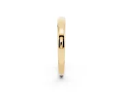 Classic Plain Comfort Band Set in Yellow gold with Rounded Edges
