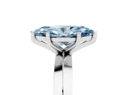 Marquise Knife-Edge Engagement Ring Setting for a Fancy Blue Lab-Grown Diamond | White Gold