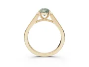 Pear-Shaped Engagement Ring Setting for a Fancy Green Lab-Grown Diamond | Yellow Gold - Design NV-24597