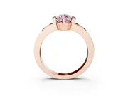 Marquise Tension Style Engagement Ring Setting for a Fancy Pink Lab-Grown Diamond | Rose Gold