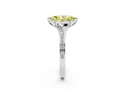 Marquise Pave Engagement Ring Setting for a Fancy Yellow Lab-Grown Diamond | Sterling Silver - Design NV-24822