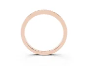Round Diamond Continuous Pavé Eternity Band Set in Rose gold