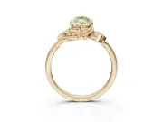 Marquise Bypass Solitaire Engagement Ring Setting for a Fancy Yellow Lab-Grown Diamond | Yellow Gold