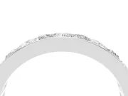 Princess Cut and Round Lab-Grown Diamond Promise Ring | Channel Set | Sterling Silver