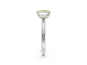 Radiant Cut Hidden Halo Ring Setting for a Fancy Yellow Lab-Grown Diamond | Platinum
