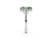 Marquise Engagement Ring Setting for a Fancy Green Lab-Grown Diamond | Platinum - Design NV-24649