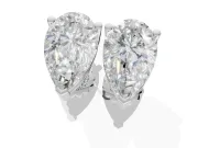 Round Lab-Grown Diamond Solitaire Basket Stud Earrings | Open Gallery | Sterling Silver